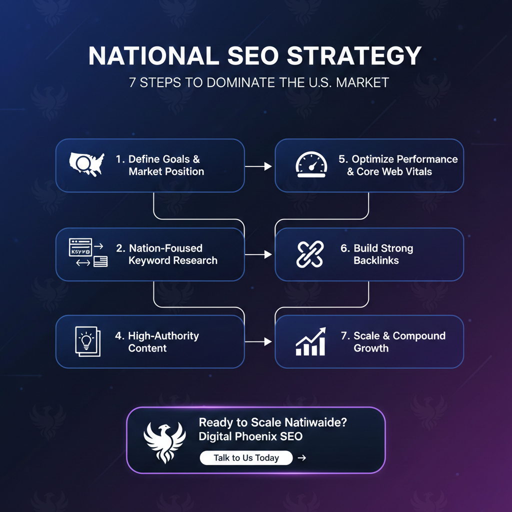 national SEO strategy for scaling U.S. search visibility